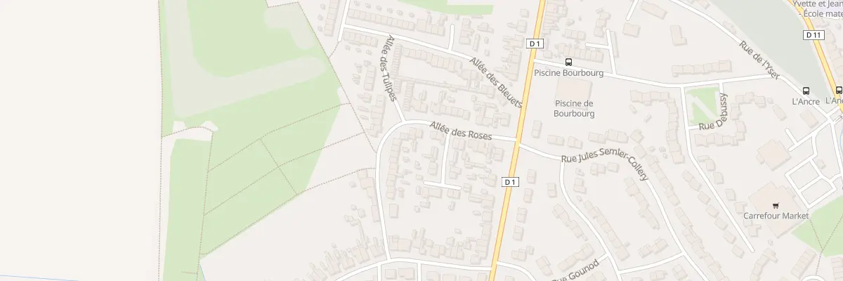 Plan du 29 All des Roses à Bourbourg