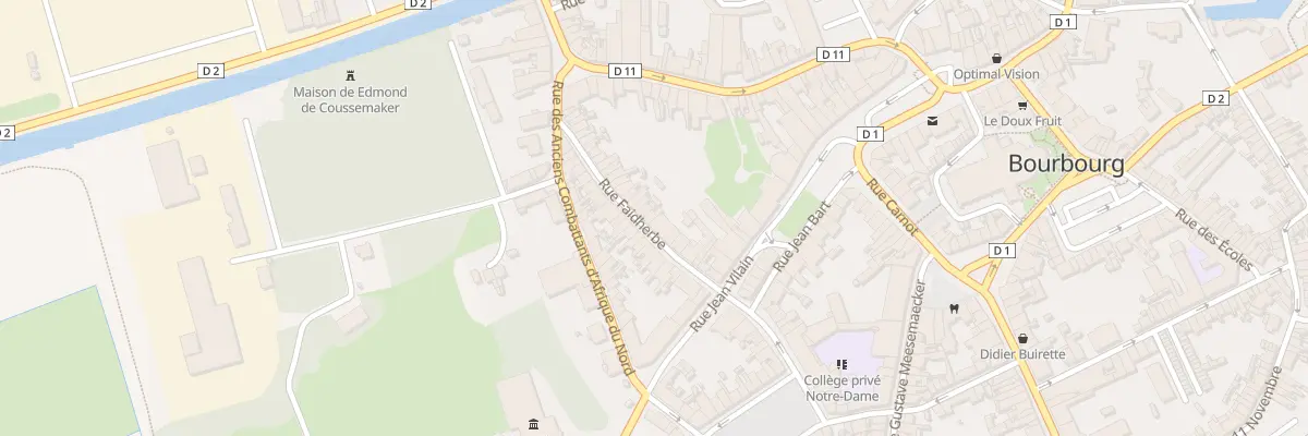 Plan du 10 Rue Faidherbe à Bourbourg