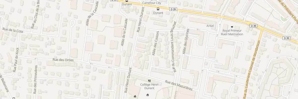 Plan du 6 All des Castors à Rueil-Malmaison