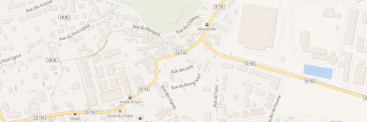 Plan du 23 Rue de la Libération à Bruyères-le-Châtel
