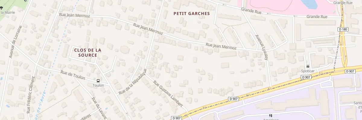 Plan du 45 Rue Jean Mermoz à Garches