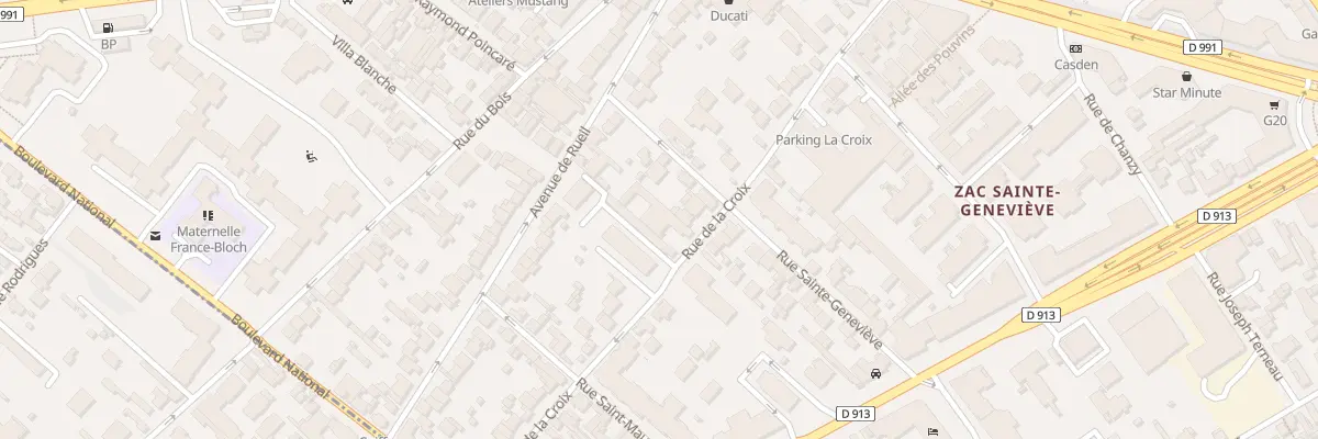 Plan du 44 Rue de la Croix à Nanterre