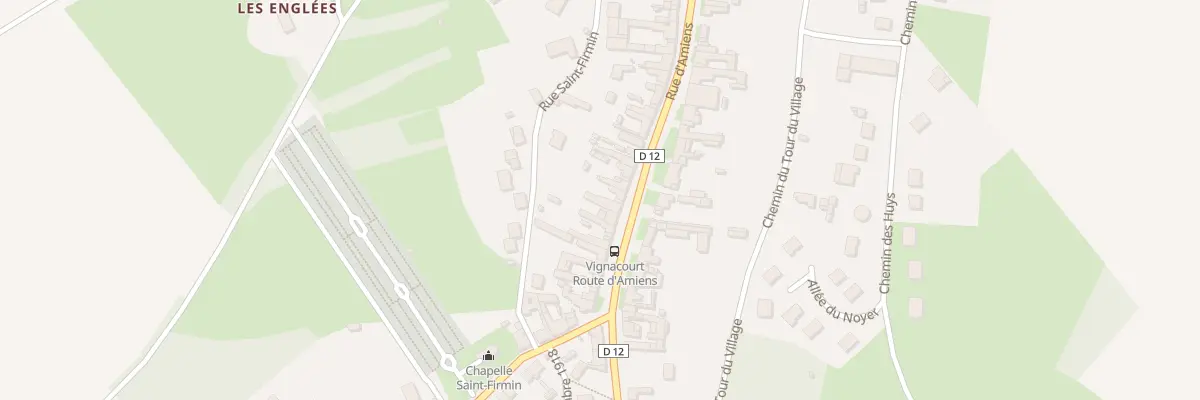 Plan du 572 Rue d’Amiens à Vignacourt