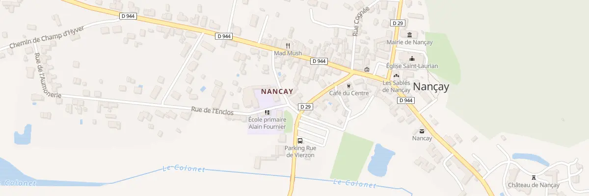 Plan du 8 Rte de Vierzon à Nançay