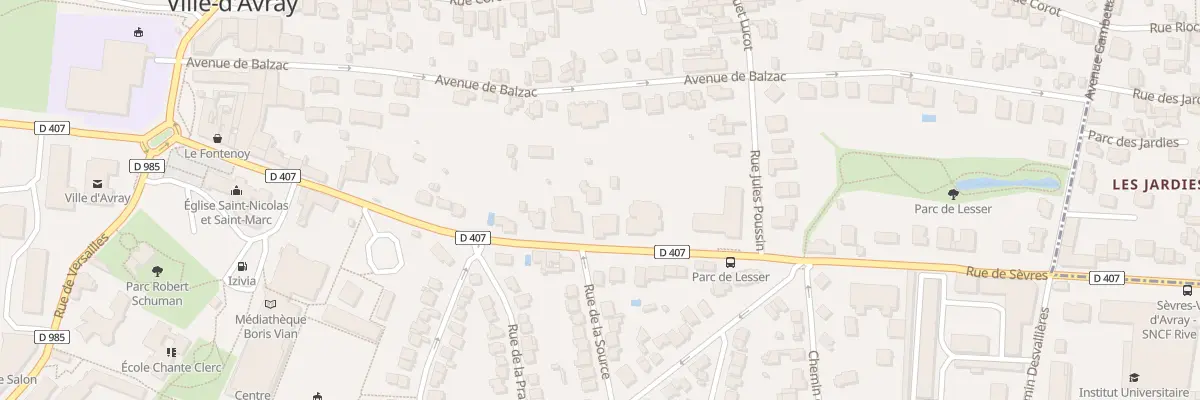 Plan du 45 Rue de Sèvres à Ville-d’Avray