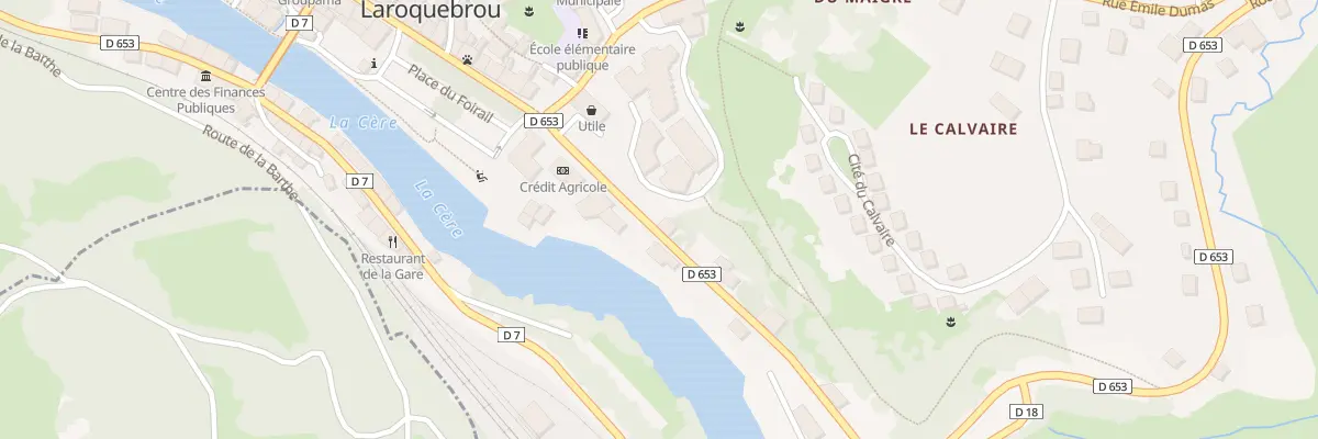 Plan du 5272 Rue du 11 Juin à Laroquebrou