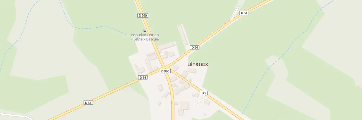 Plan du 10 Létrieix à Issoudun-Létrieix