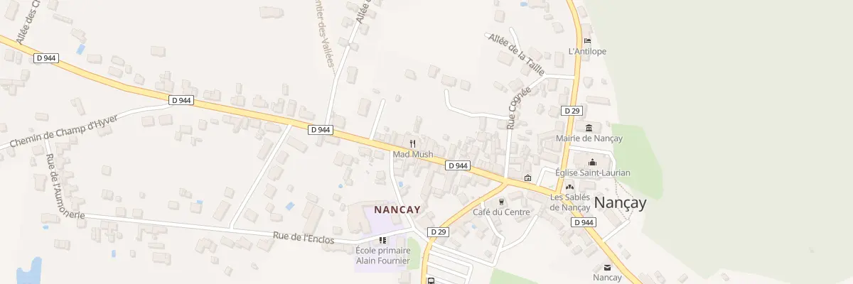 Plan du 34 Rue de Salbris à Nançay