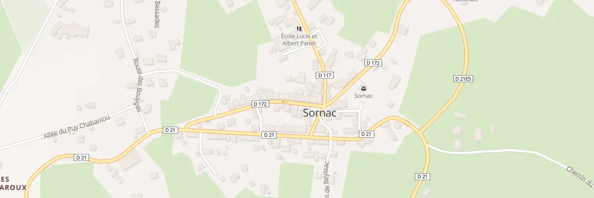 Plan du 6 Rue de la Republique à Sornac