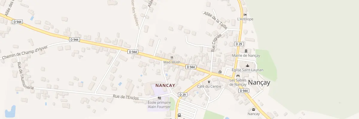 Plan du 32 Rue de Salbris à Nançay