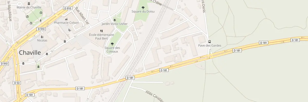Plan du 8 Rue Pave des Gardes à Chaville