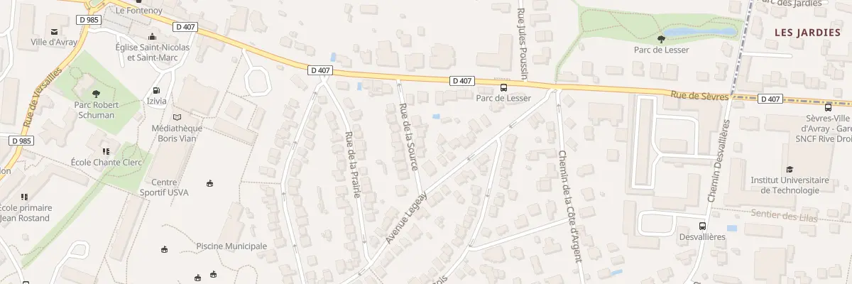 Plan du 7 Rue de la Source à Ville-d’Avray