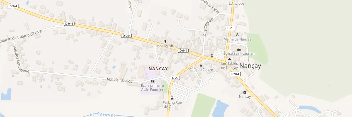 Plan du 7 Rue de Salbris à Nançay