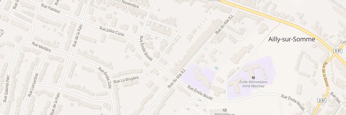 Plan du 61 Rue du 60 Eme R.I. à Ailly-sur-Somme