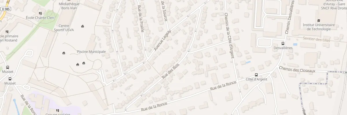 Plan du 28 Rue des Bois à Ville-d’Avray