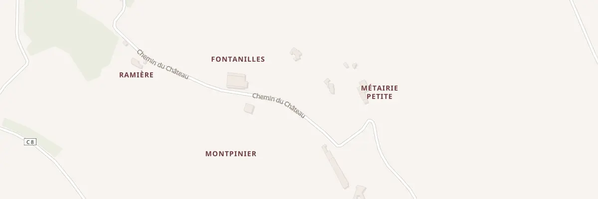 Plan du 676 Che du Château à Montpinier