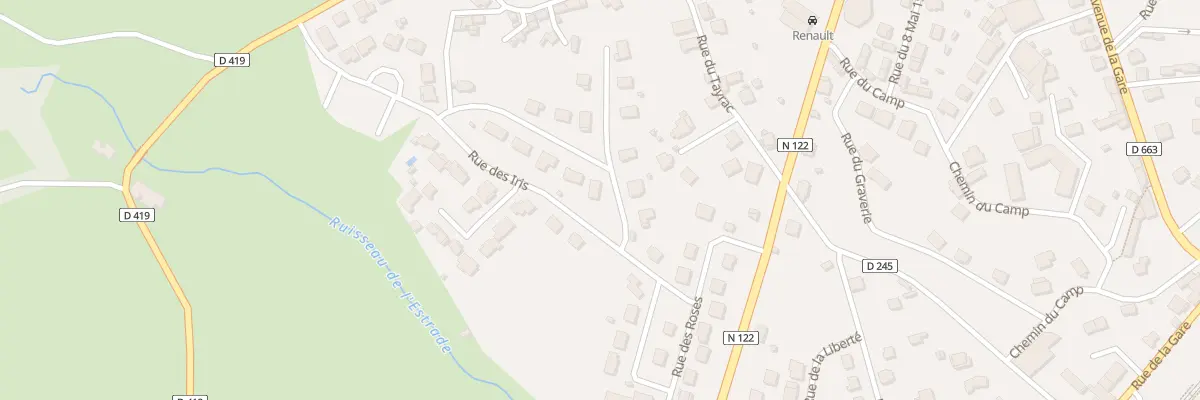 Plan du 1 Rue des Aubepines à Maurs