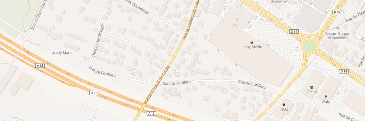 Plan du 68T Rue du General de Gaulle à Montigny-lès-Cormeilles