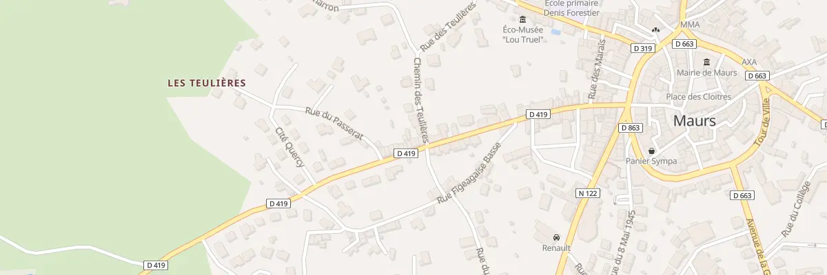 Plan du 46 Rue Figeagaise à Maurs