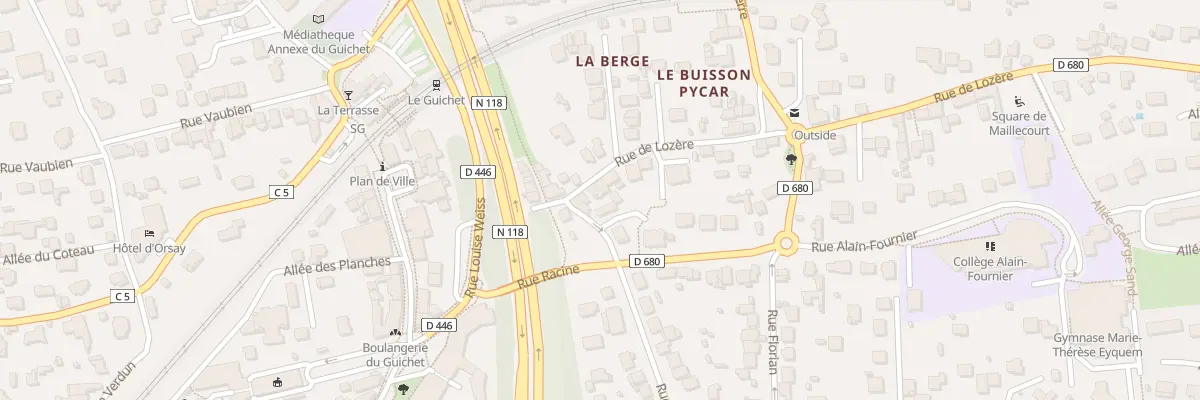 Plan du 14B Rue de Lozère à Orsay