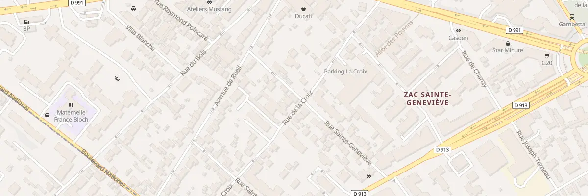 Plan du 38 Rue de la Croix à Nanterre