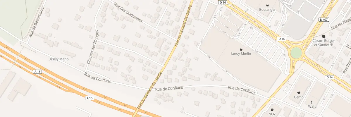 Plan du 70T Rue du General de Gaulle à Montigny-lès-Cormeilles