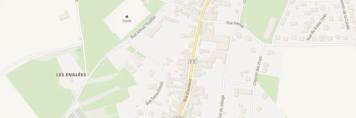 Plan du 374 Rue d’Amiens à Vignacourt