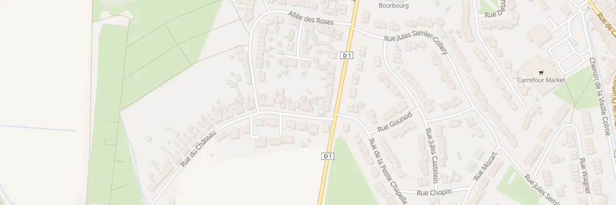Plan du 2B Rue du Château à Bourbourg