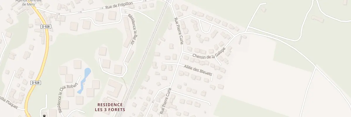 Plan du 2 All des Chataigniers à Méry-sur-Oise