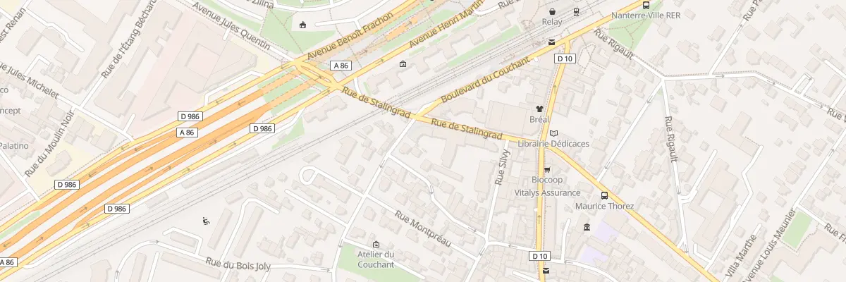 Plan du 55 Rue de Stalingrad à Nanterre