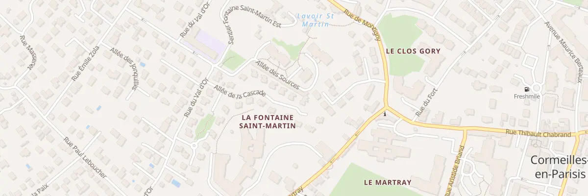 Plan du 16 All de la Cascade à Cormeilles-en-Parisis