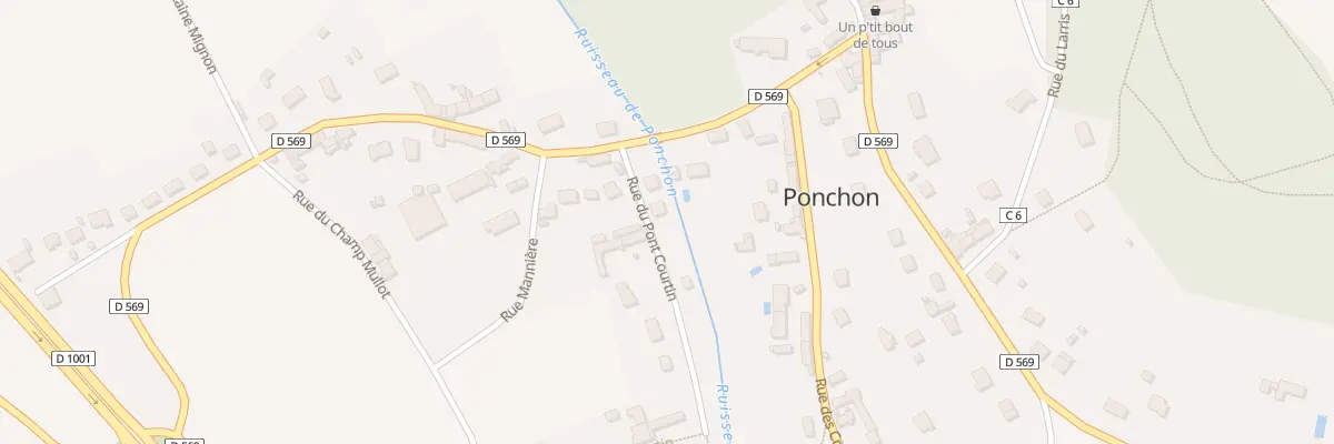 Plan du 47 Rue du Pont Courtin à Ponchon