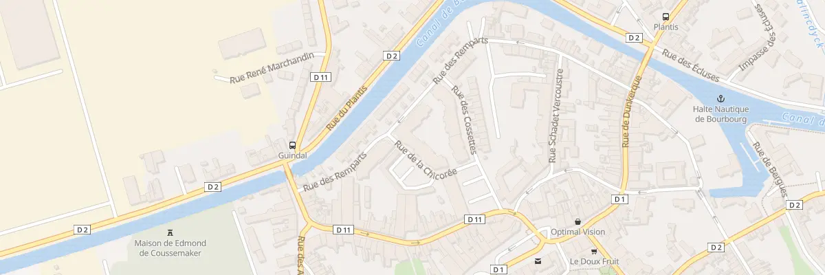 Plan du 2 Rue de la Chicorée à Bourbourg