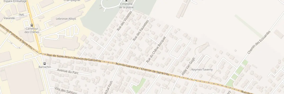 Plan du 13T Rue du Chêne Bocquet à Taverny