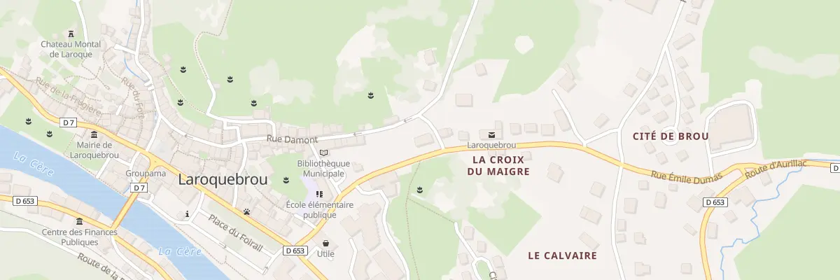 Plan du 5157 Rue Emile Dumas à Laroquebrou