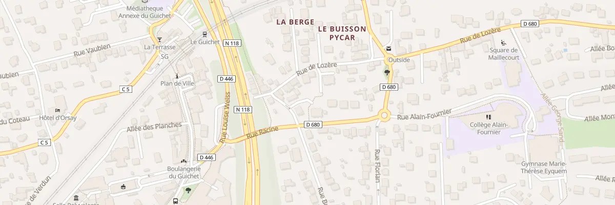 Plan du 20 Rue de Lozère à Orsay