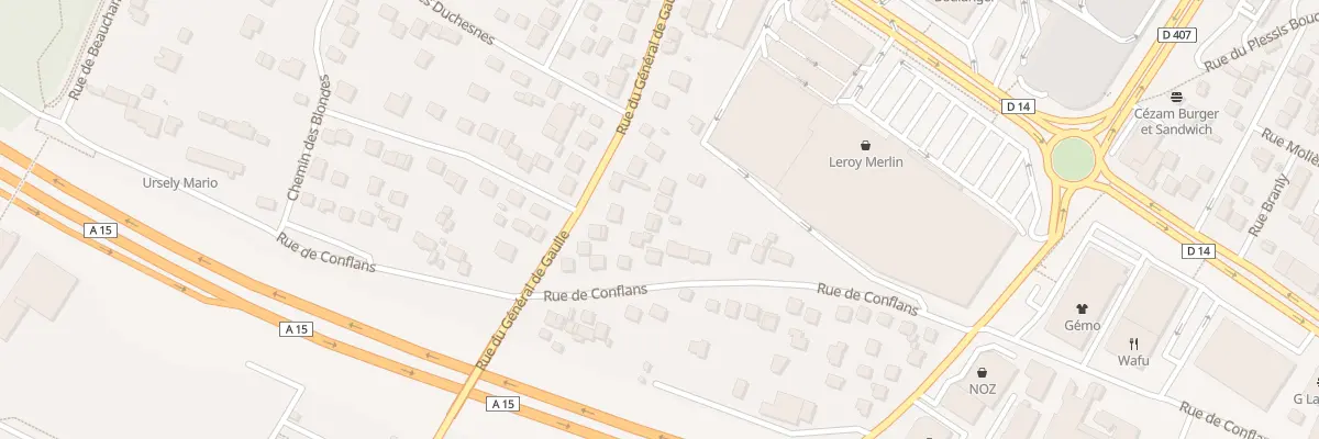 Plan du 70 Rue du General de Gaulle à Montigny-lès-Cormeilles