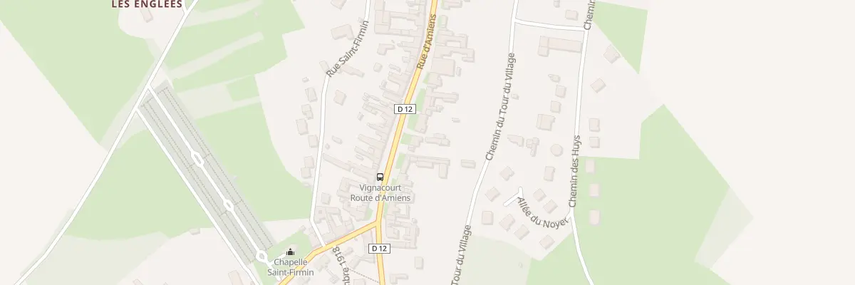 Plan du 561 Rue d’Amiens à Vignacourt