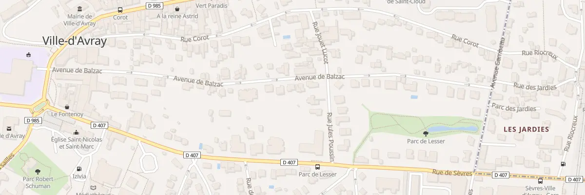 Plan du 40 Av de Balzac à Ville-d’Avray