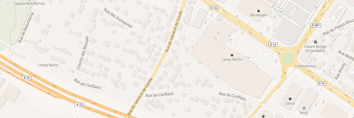 Plan du 74 Rue du General de Gaulle à Montigny-lès-Cormeilles