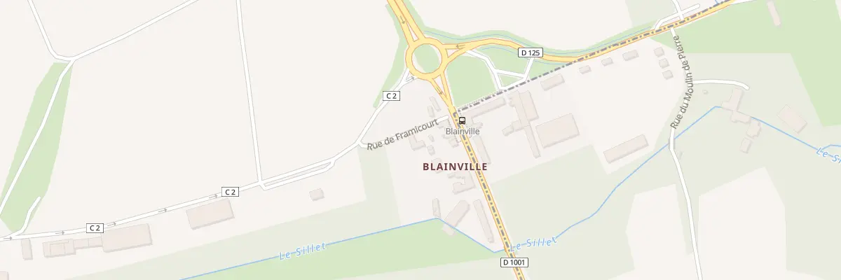 Plan du 1 Rue de FRAMICOURT à Ponchon