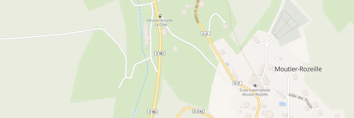 Plan du 2 La Clide à Moutier-Rozeille