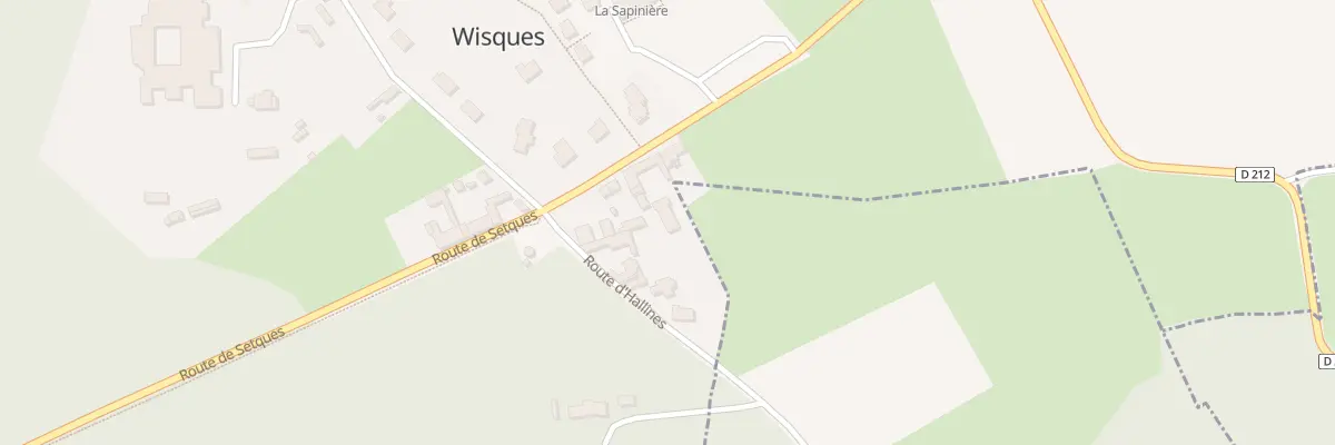 Plan du 13 Rte de Setques ( Cd 208 E ) à Hallines