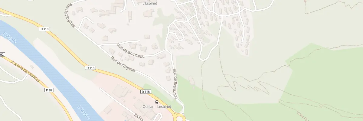 Plan de L’Espinet à Quillan