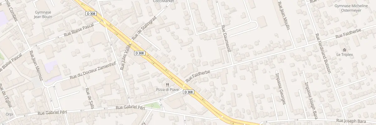 Plan du 1 Rue Faidherbe à Houilles