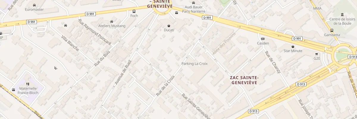Plan du 30 Rue de la Croix à Nanterre