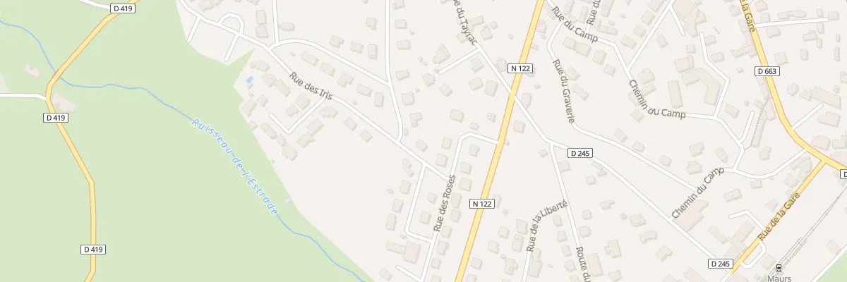 Plan du 3 Rue des Iris à Maurs