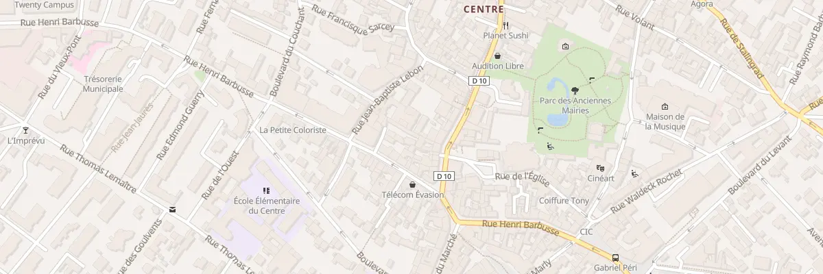 Plan du 7 Rue Maurice Thorez à Nanterre
