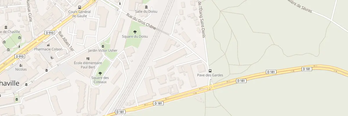 Plan du 12 Rue du Gros Chêne à Chaville