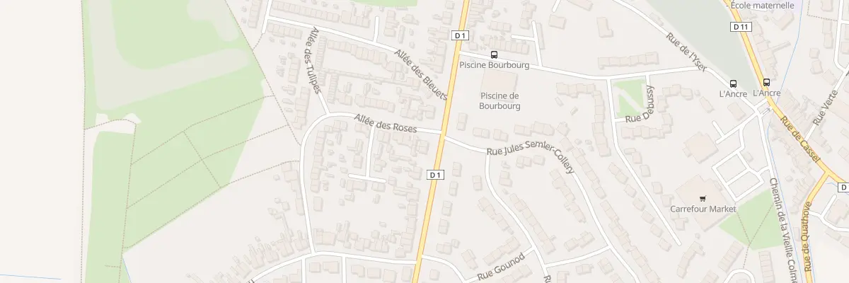 Plan du 96 Rue Jean Varlet à Bourbourg
